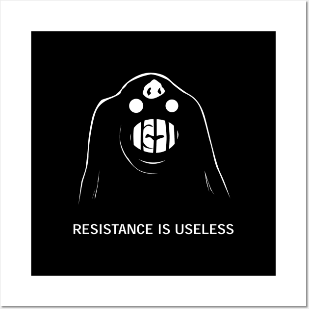 Resistance Is Useless Wall Art by slugbunny